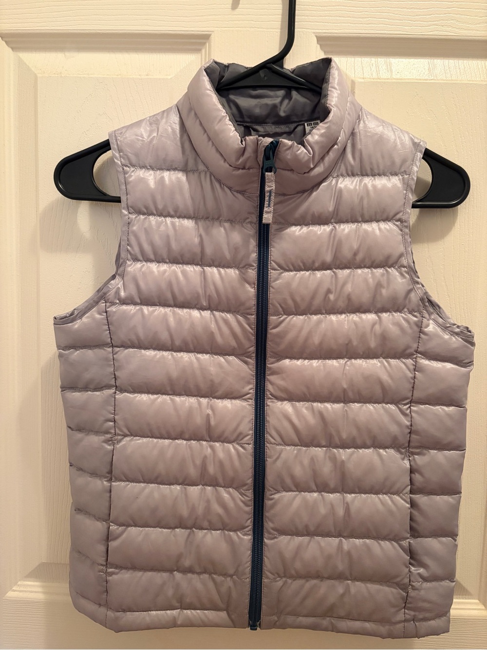 Uniqlo Kids Ultra Light Down Puffer Vest Gray Size 140 Youth 62% Down ( 10 boy)